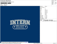 Intern Embroidery File 4 size