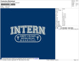 Intern Embroidery File 4 size