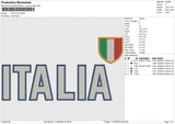 ITALIA V2 Embroidery File 6 size