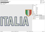 ITALIA V2 Embroidery File 6 size