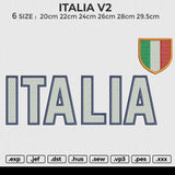 ITALIA V2 Embroidery File 6 size