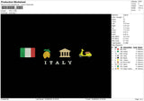 Italytext 1608 Embroidery File 6 sizes