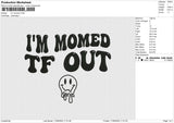 I'm momen Embroidery File 6 size