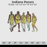 Indiana Pacers Embroidery File 6 size