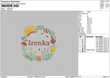 Irenkatext Embroidery File 6 sizes