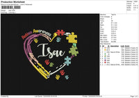 Isac Embroidery File 6 size