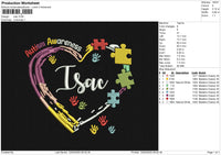 Isac Embroidery File 6 size
