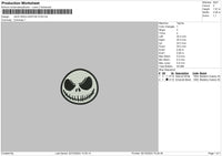 Jack Icon 02 Embroidery File 6 sizes