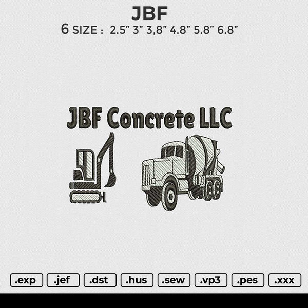 JBF Embroidery File 6 size
