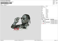 Rapper0105 Embroidery File 6 sizes