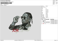 Rapper0105 Embroidery File 6 sizes