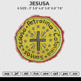 JESUSA Embroidery File 6 size