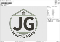 JG LOGO Embroidery File 6 size