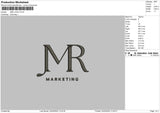 Jmrtext Embroidery File 6 Sizes