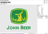 JOHN BEER Embroidery File 6 size