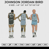 JOHNSON JORDAN BIRD Embroidery File 6 size