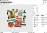JORDAN COLLAGE Embroidery File 6 size