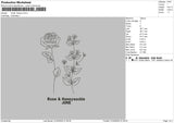 June Flo Embroidery File 6 sizes