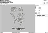 June Flo Embroidery File 6 sizes