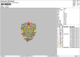 Jr Heart Text Embroidery File 6 sizes