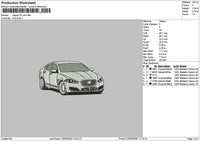 White Car 1906 Embroidery File 6 sizes