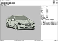 White Car 1906 Embroidery File 6 sizes