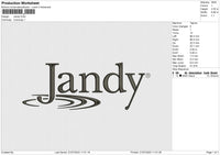 Jandy Embroidery File 6 size