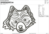 Japanese Spitz1 Embroidery File 6 size