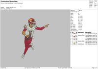 Jayden Daniels Embroidery File 6 size