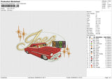 Joey CAR Embroidery File 6 size