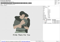 Joey Tribbiani i'll be there for you Embroidery File 6 size