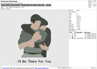 Joey Tribbiani i'll be there for you Embroidery File 6 size