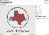 Juan Sanchez Embroidery File 6 size