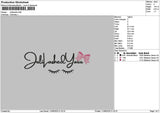 Julilatext Embroidery File 6 sizes