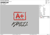 Kahliltext Embroidery File 6 sizes