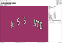 Kansastext Embroidery File 6 sizes