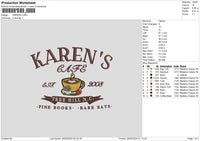 Cafetext Embroidery File 6 sizes