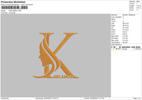 Karlamartext Embroidery File 6 sizes