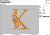 Karlamartext Embroidery File 6 sizes