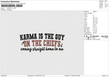 KARMA V1 Embroidery File 6 size