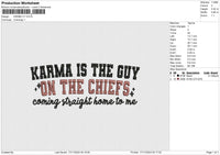 KARMA V1 Embroidery File 6 size