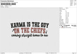 KARMA V1 Embroidery File 6 size