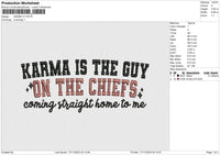 KARMA V1 Embroidery File 6 size