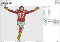 KELCE V2 Embroidery File 6 size