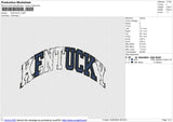 KENTUCKYv2 Embroidery File 6 size