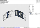 KENTUCKYv2 Embroidery File 6 size