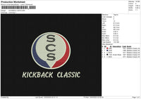 KICKBACK caps Embroidery File 6 size