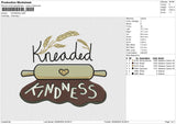 KINDNESS Embroidery File 6 size