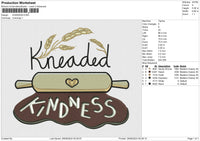 KINDNESS Embroidery File 6 size