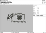 Photography1104 Embroidery File 6 sizes